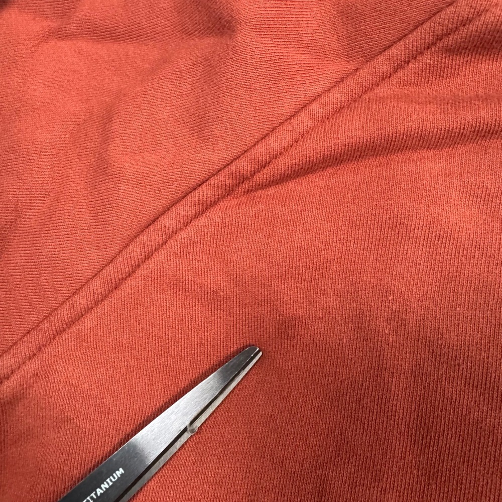 Reformation Jeans 100% Organic Cotton Raglan Sweatshirt Red M Tomato Girl Cozy - Picture 9 of 9